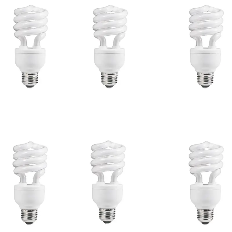 100-Watt Equivalent Spiral CFL Light Bulb Daylight (5000K) (6-Pack)Daylight / 0.2508 / E26