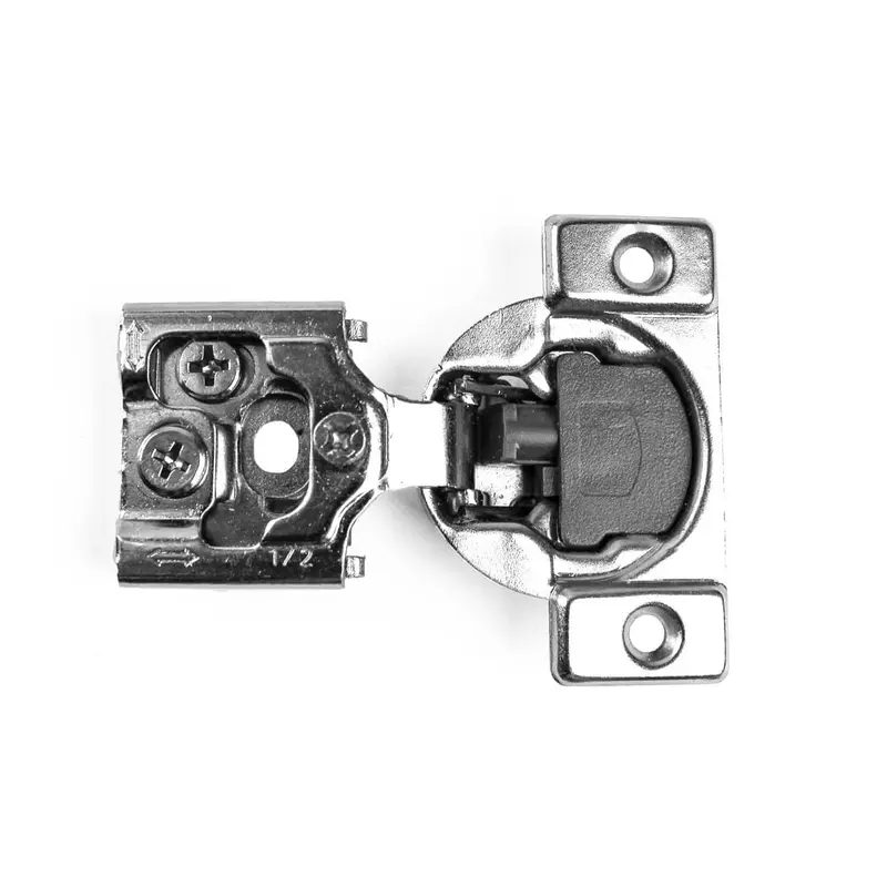 105-Degree 1/2 in. (35 mm) Overlay Soft Close Face Frame Cabinet Hinges with Installation Screws (1-Pair)Nickel Plated / 0.3 / 2