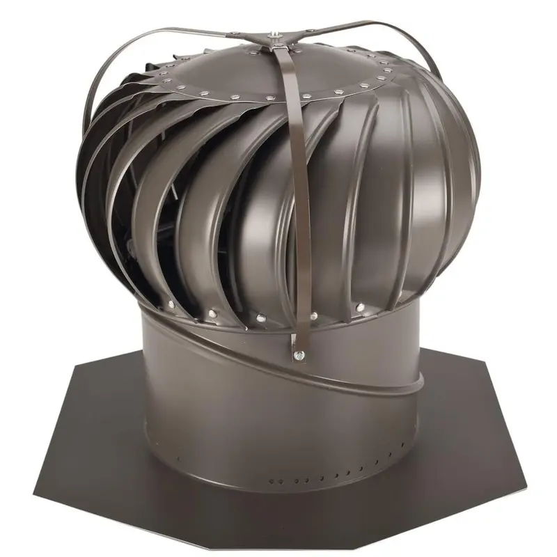 12 in. Weathered Bronze Aluminum Externally Braced Whirlybird Wind TurbineWeathered Bronze / 7 / Aluminum