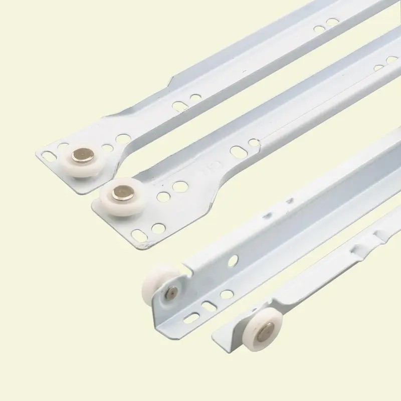 17-3/4 in. White Painted Steel Bottom-Mount Self-Closing Drawer Slides (1-pair)0.855 / each