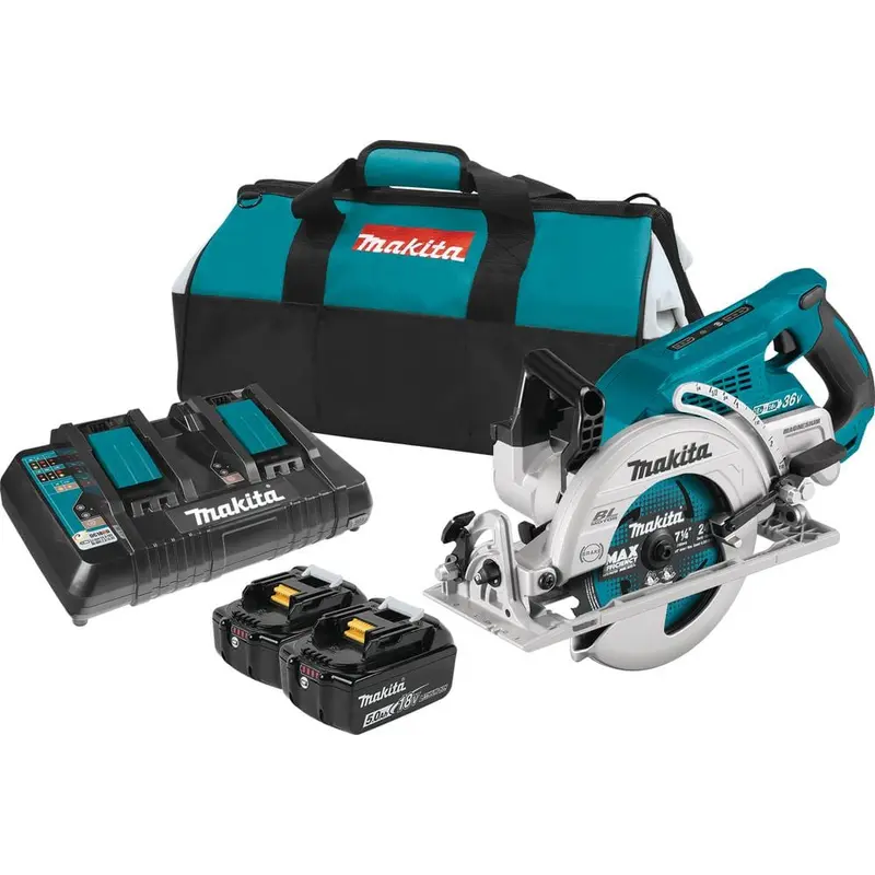 18-Volt X2 LXT 5.0Ah Lithium-Ion (36-Volt) Brushless Cordless Rear Handle 7-1/4 in. Circular Saw Kit2 Batteries & Charger Included / 23.9