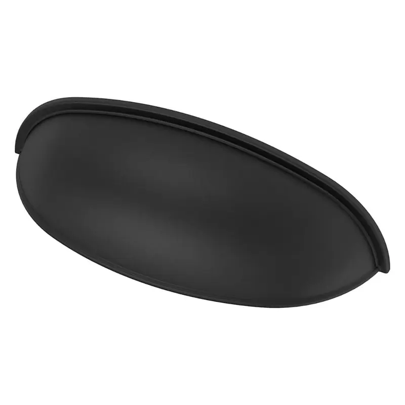 2-1/2 or 3 in. (64 or 76mm) Center-to-Center Matte Black Dual Mount Cup Pull2-1/2 or 3 in. / Dark Oil Rubbed Bronze / 0.16
