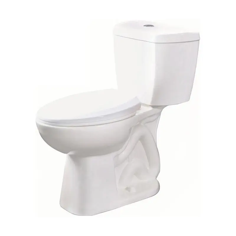 2-Piece Stealth 0.8 GPF Ultra-High-Efficiency Single Flush Elongated Toilet in White, Seat Included (3-Pack)Round / White / 85.8
