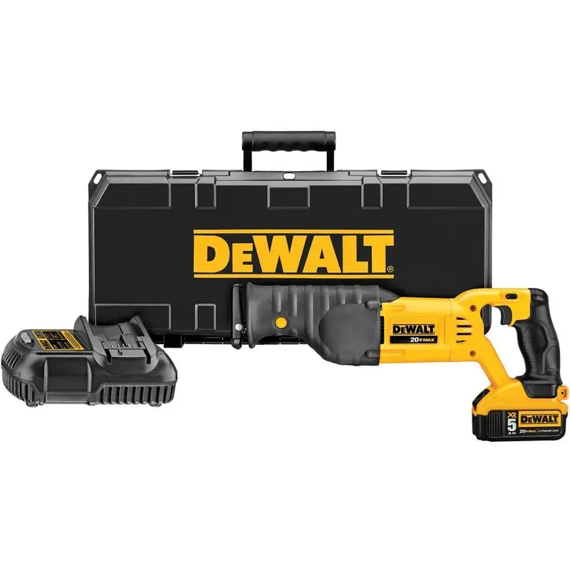 20-Volt MAX Lithium-Ion Cordless Reciprocating Saw Kit with Battery 5Ah, Charger and Case12.5 / each