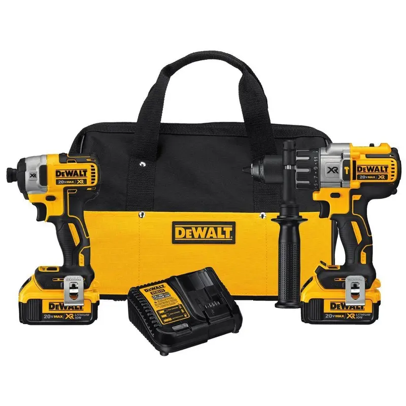 20-Volt MAX XR Lithium-Ion Cordless Brushless Hammer Drill/Impact Combo Kit (2-Tool) with 2 Batteries 4 Ah and Charger11.6 / each