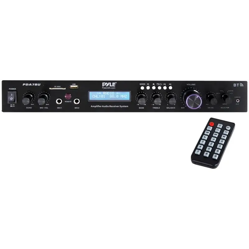 200-Watt Home Theater Amplifier Audio Receiver Sound System with Bluetooth Wireless Streaming MP3/USB/SD/AUX/FM Radio8.15 / each