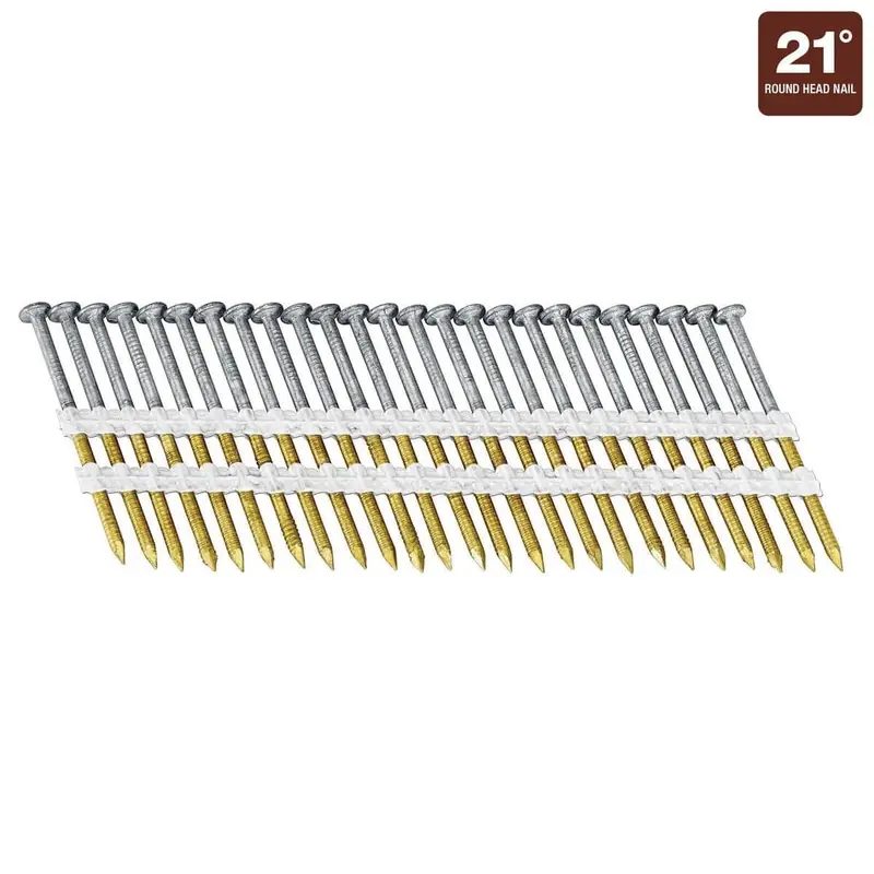 21 2-3/8 in. Galvanized Framing Nails, Ring Shank, 1,000 Pc.
