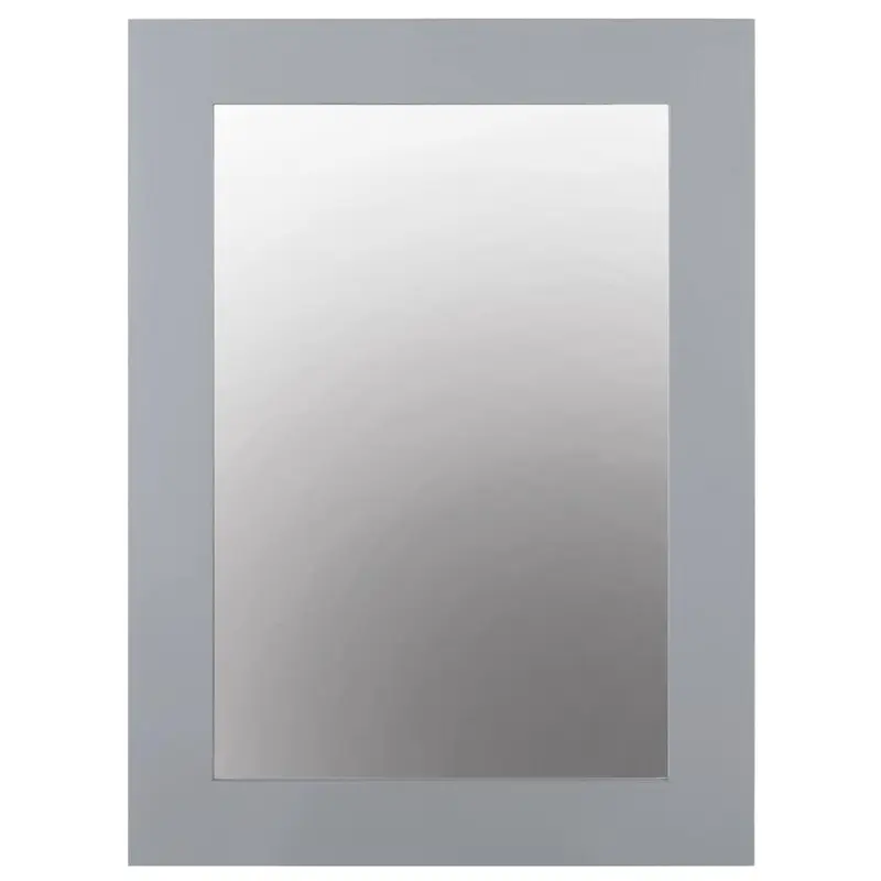 22 in. W x 30 in. H Framed Rectangular  Bathroom Vanity Mirror in Pebble GreyDark Charcoal / 13