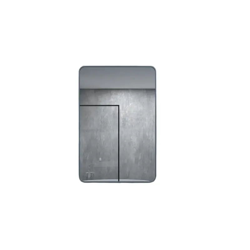 24 in. W x 36 in. H Rectangular Framed Wall Bathroom Vanity Mirror in Navy Blue