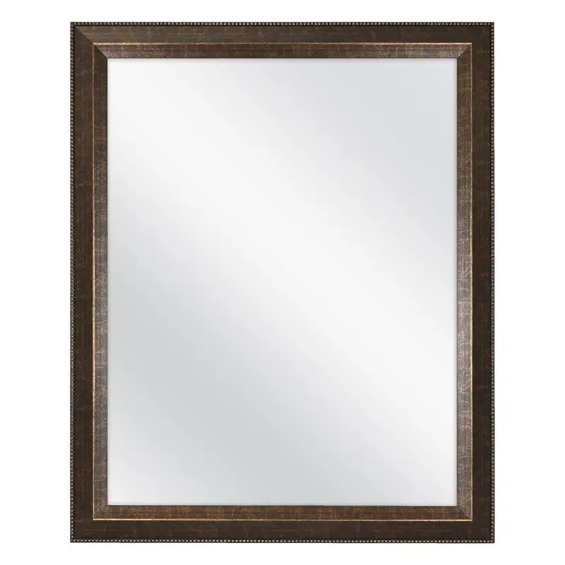26 in. W x 32 in. L Framed Fog Free Wall Mirror in Antique BronzeSilver Finish / 3.9