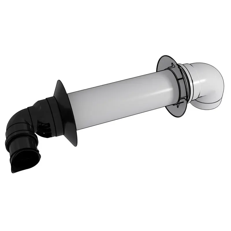 3 in. / 5 in. Plastic Condensing Horizontal Termination Diverter Vent Kit for Rinnai SE and SE  Tankless Water Heaters5 / each