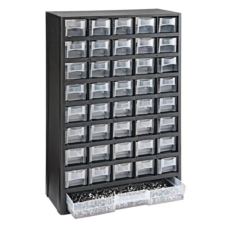 40 Bin Organizer with Full Length Drawer