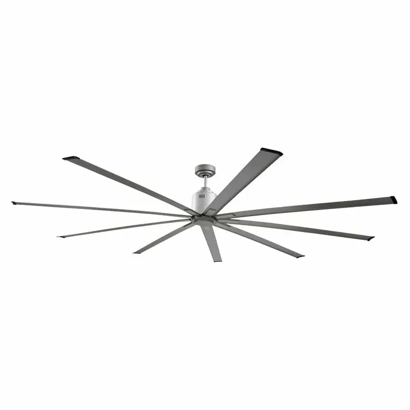 72 in. Indoor Metallic Nickel Industrial Ceiling Fan with Remote Controleach