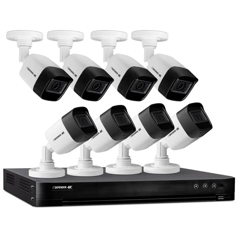 8-Channel Ultra HD 4K (8MP) 2TB DVR Security Camera System with Remote Viewing and 8 Cameras21 / each