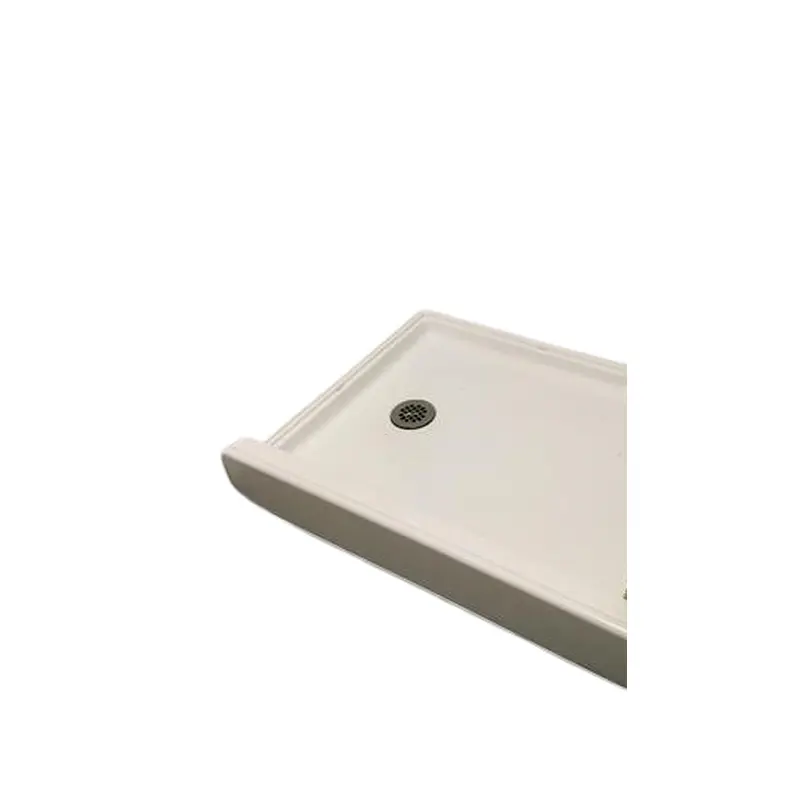 A2 60 in. x 30 in. Single Threshold Left Drain Shower Base in White