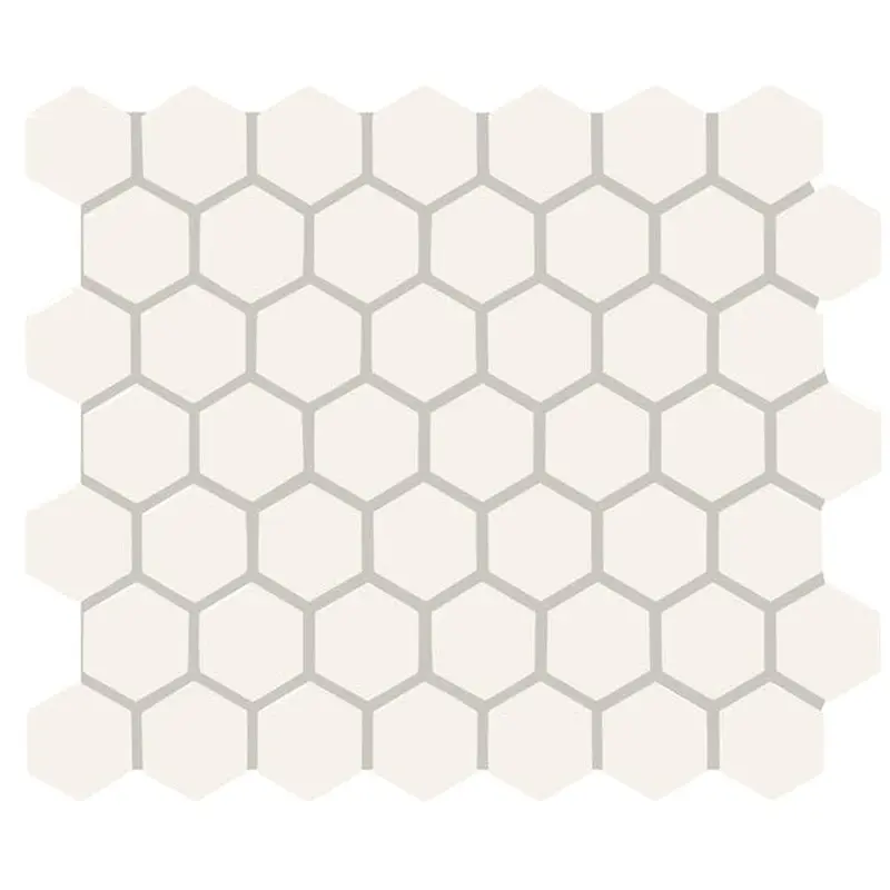 American Olean Color Ways Designer White 10-in x 12-in Matte Ceramic Hexagon Patterned Floor and Wall Tile (9.72-sq. ft/ Carton)9.72-sq. ft/ Carton