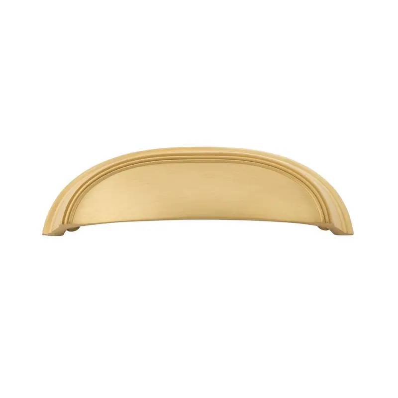 American Diner Collection 3 in. (76mm) & 96mm (3-3/4 in.) C/C Brushed Golden Brass Cabinet Drawer & Door Cup Pull0.25 / each