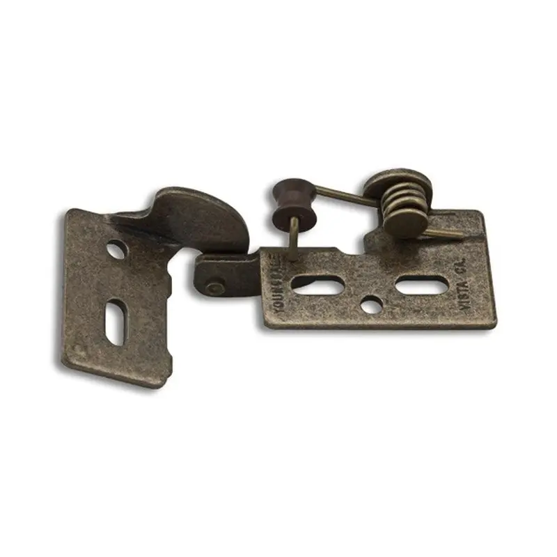 Antique Brass #3 1/4 in. Overlay Non-Wrap Self-Closing Hinge for Less than 5/8 in. Thick Doors.08 / each