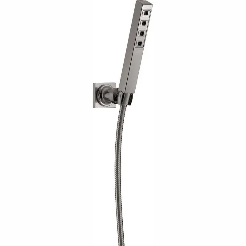 Ara 1-Spray 1.4 in. Single Wall Mount Handheld H2Okinetic Shower Head in StainlessChrome / 0.9