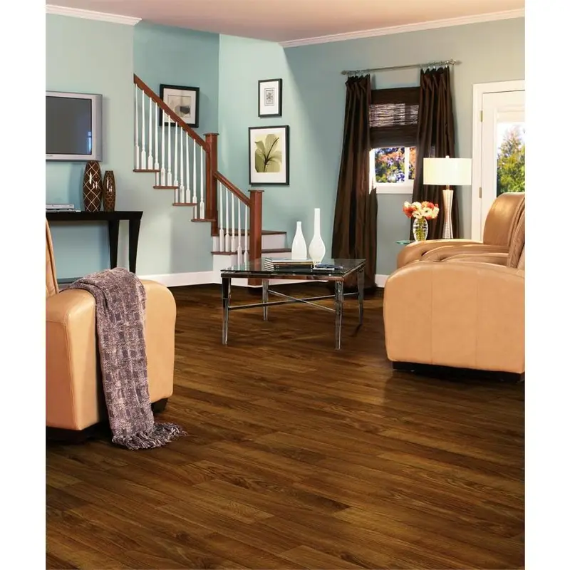 Armstrong Flooring Pickwick Landing I 12-ft W Cut-to-Length Bear Path Oak Dark Brown Wood Look Low-Gloss Finish Sheet VinylsqftLinear