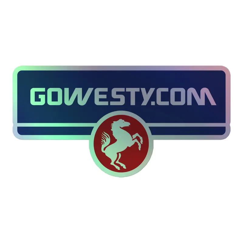 GoWesty Horse Logo Holographic Sticker33