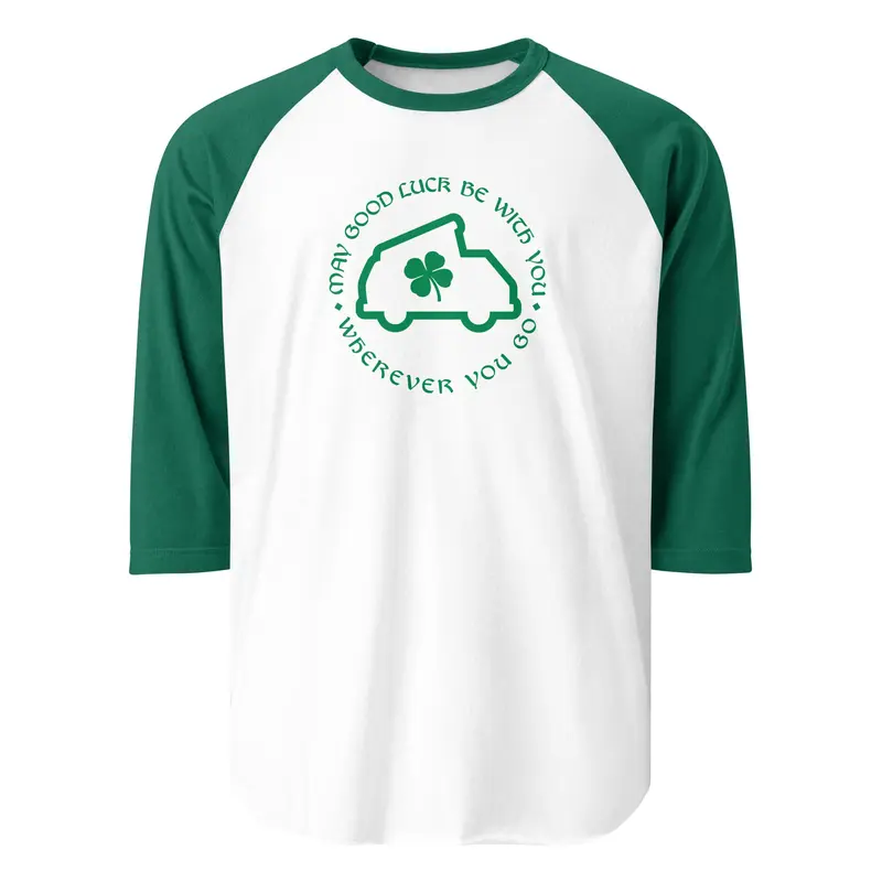 Lucky Westy Raglan Baseball T-ShirtBlack / White / XS