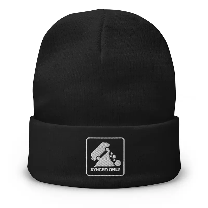 Syncro Only Embroidered BeanieBlack