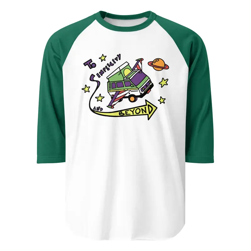 Van Lightyear Raglan T-ShirtWhite / Black / XS