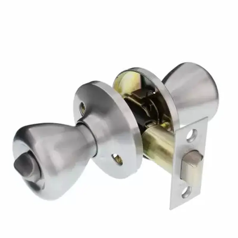 Guard Security Privacy Bed And Bath Door Knob Lockset Satin Nickel FinishSatin Nickel Finish