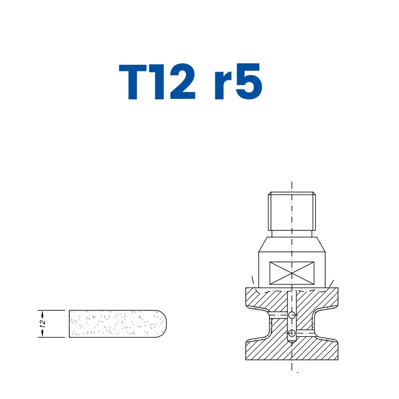 T12 r5(12mm Eased Top & Bottom r5)EHS Kit (All materials high speed) / 1
