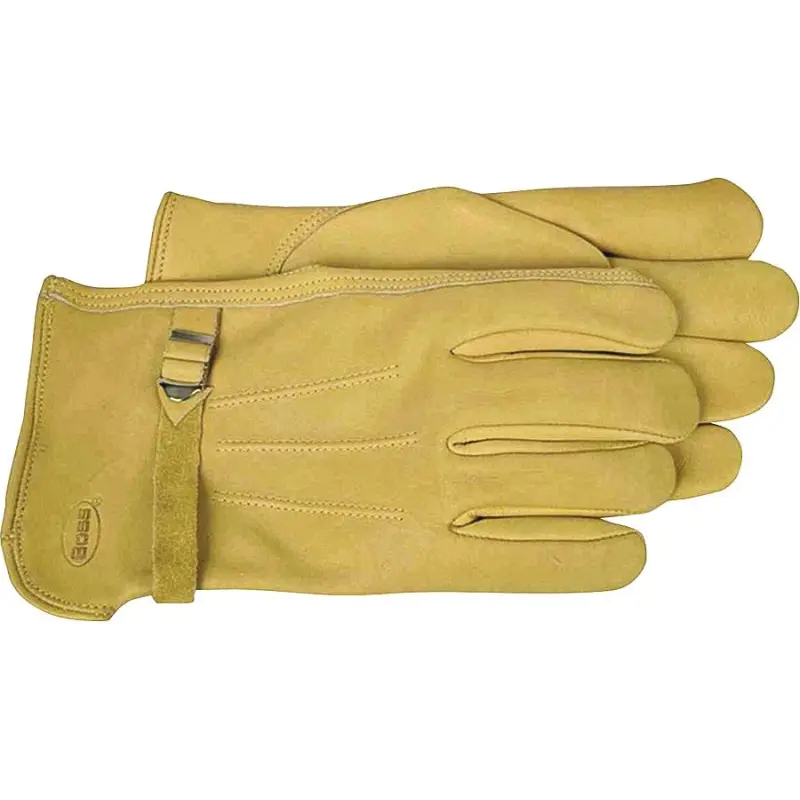 Boss 6023XL Gloves, XL, Keystone Thumb, Open Cuff, Cowhide Leather, Gold