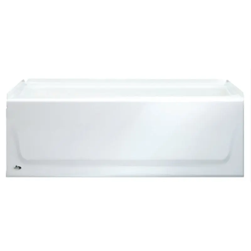 Bootz KONA 011-3302-00/2302 Bathtub, 34 gal, 54 in L, 30 in W, 15-1/4 in H, Alcove Installation, Steel, White
