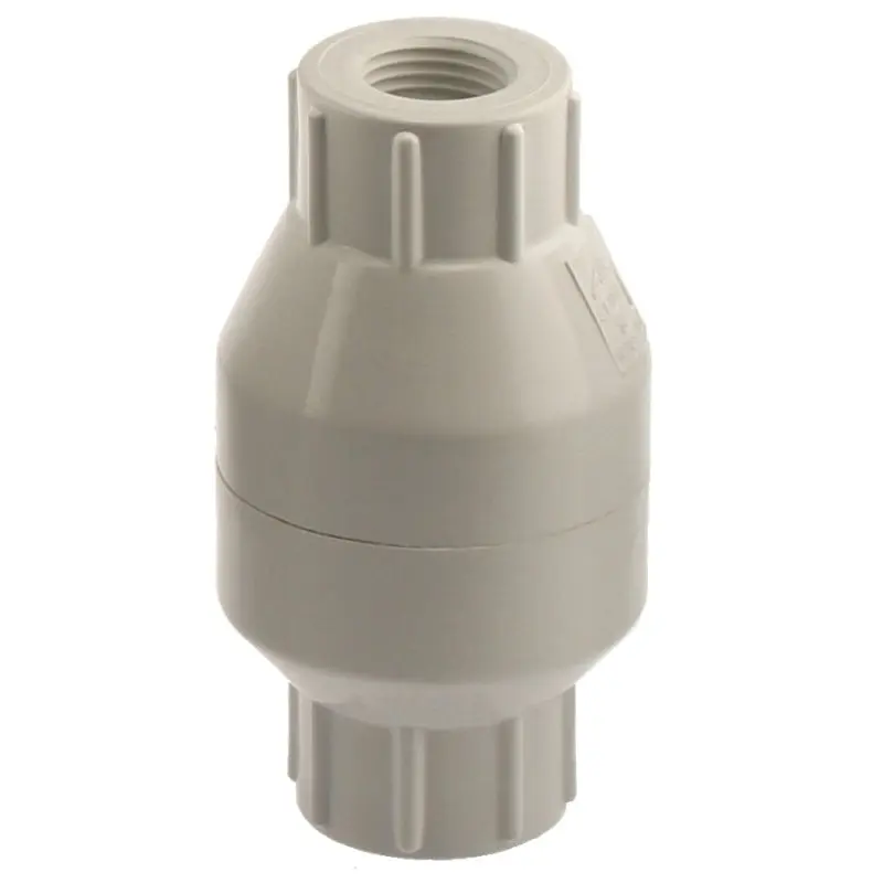 Boshart U1710-05 In-Line Check Valve, 1/2 in, Threaded, 100 psi Pressure, PVC Body