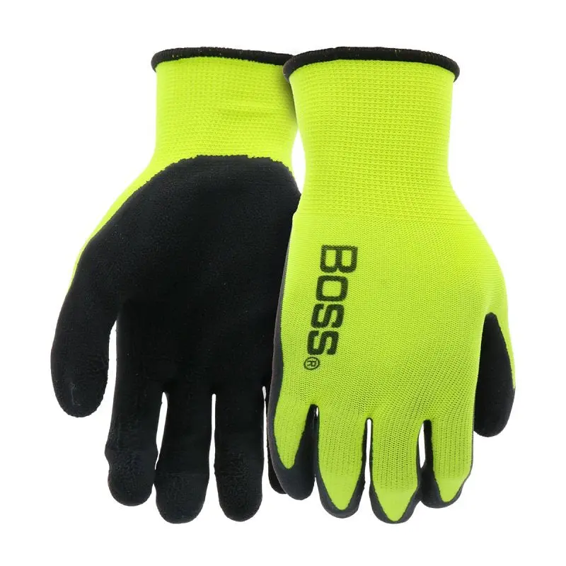 Boss 8412M-3 Gloves, M, 12 in L, Polyester Glove, Fluorescent