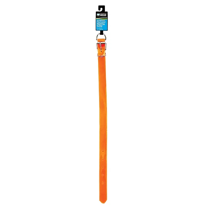 Boss Pet 2052124 Dog Collar, 21 in L Collar, 1 in W Collar, Nylon, Orange