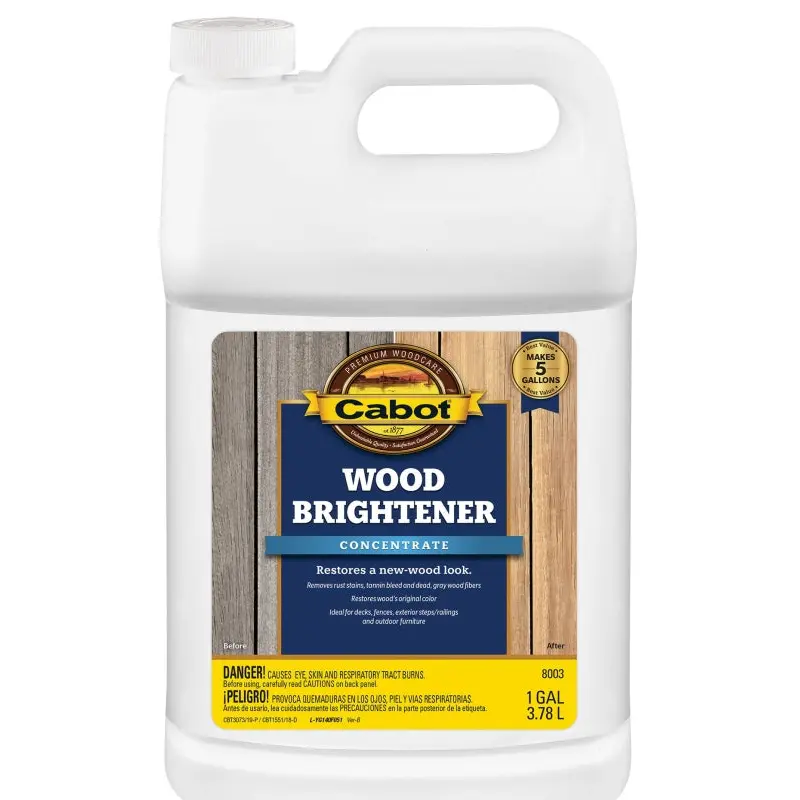 Cabot Problem-Solver 140.0008003.007 Wood Brightener, Liquid, Clear Blue, 1 gal