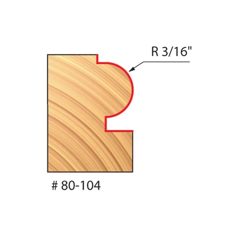Freud | 80-104 3/16 Radius Traditional Beading Bit