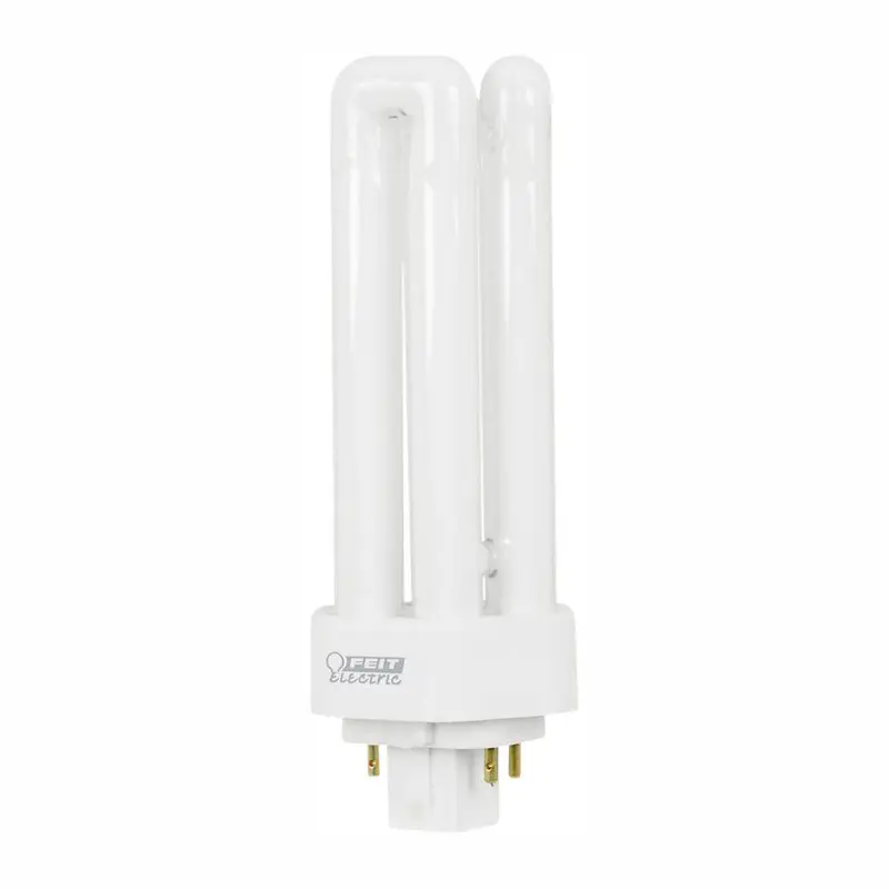 26W Equiv PL CFLNI Triple Tube 4-Pin Plug-in GX24Q-3 Base Compact Fluorescent CFL Light Bulb Bright White 3500K(50-Pack)1 / package
