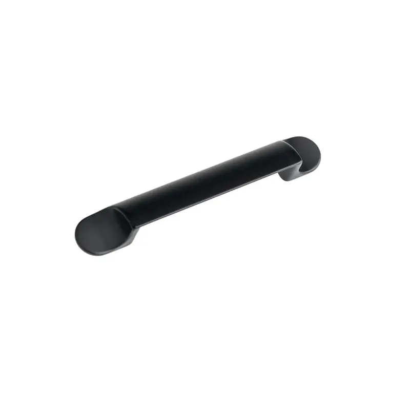 3-3/4 in. (96 mm) Center-to-Center Matte Black Contemporary Drawer Pull0.162 / each