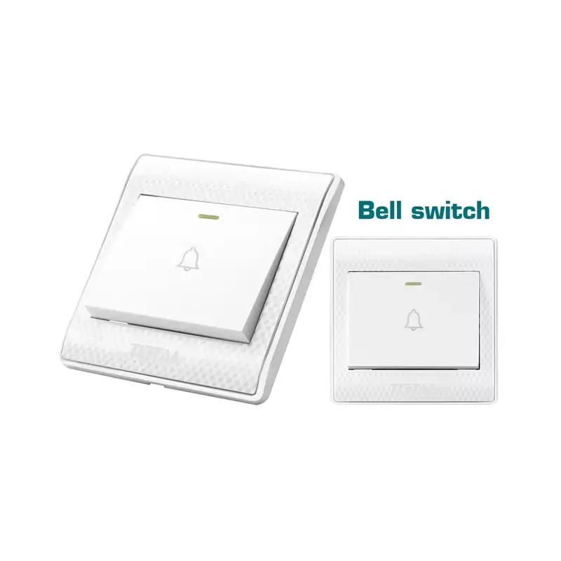 Total THESSH11161 16 AMP 86X86 mm Size 1 Gang Electric Bell Switch