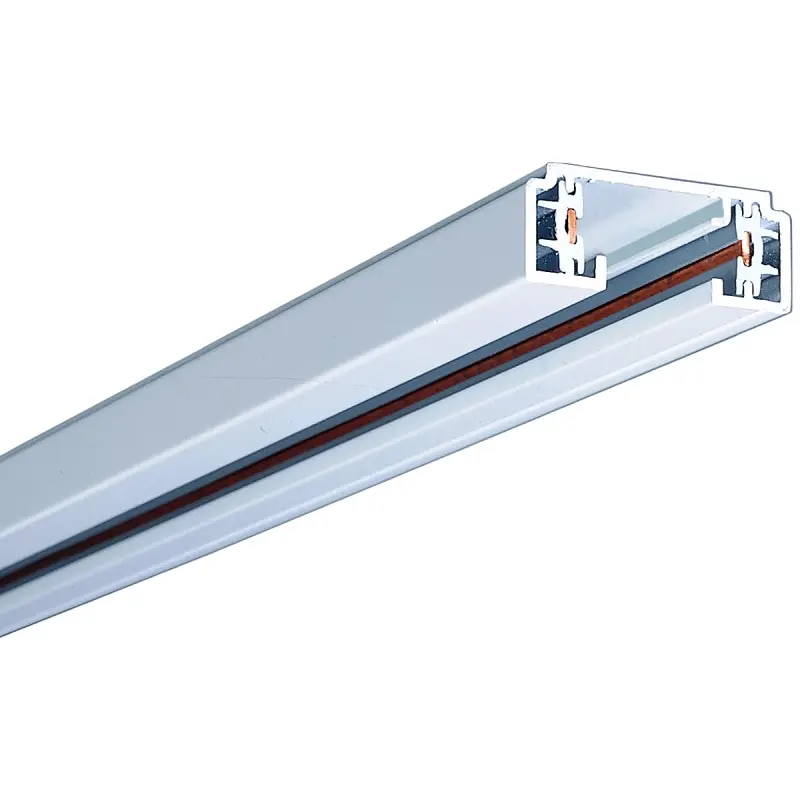 Eaton Cooper Wiring LZR102P Lazer Track Light System, 2 ft L, 1-3/8 in W, 120 V, 1-Circuit, Aluminum, White