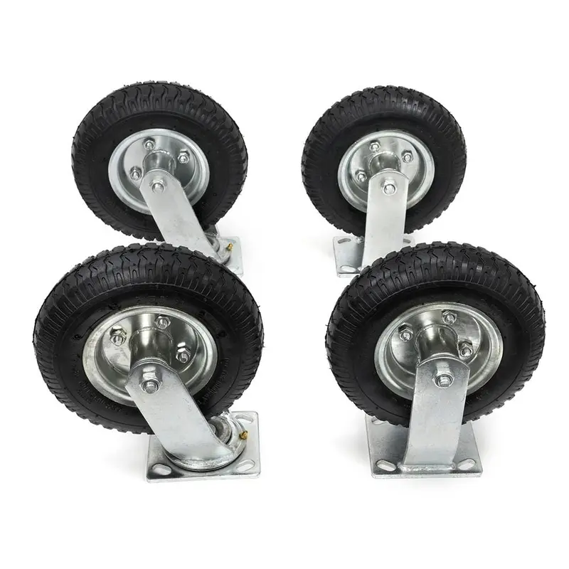 8 in. Heavy-Duty Pneumatic Caster Wheel Tire Set with 300 lbs. Load Rating (Set of 4)21.6 / each