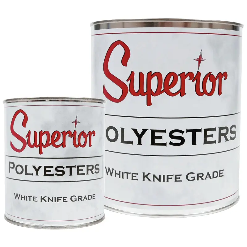 Superior Polyester White Knife Grade AdhesivesQuart