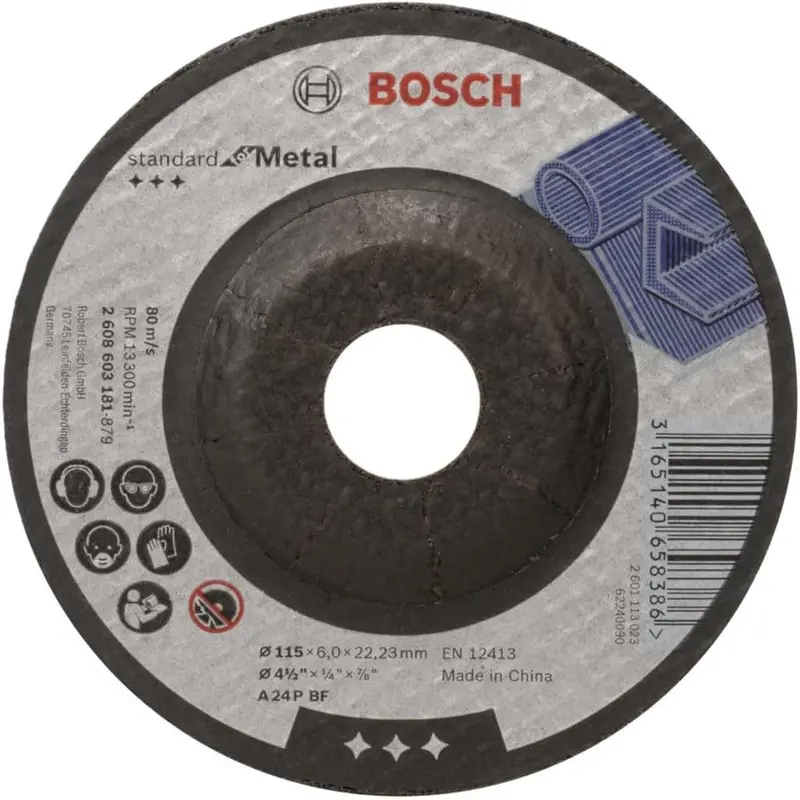Grinding Disc Standard for Metal 115x6x22.23mm A 24 P BF