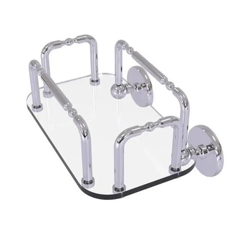Allied Brass Skyline Wall Mounted Guest Towel Holder in Polished Chrome