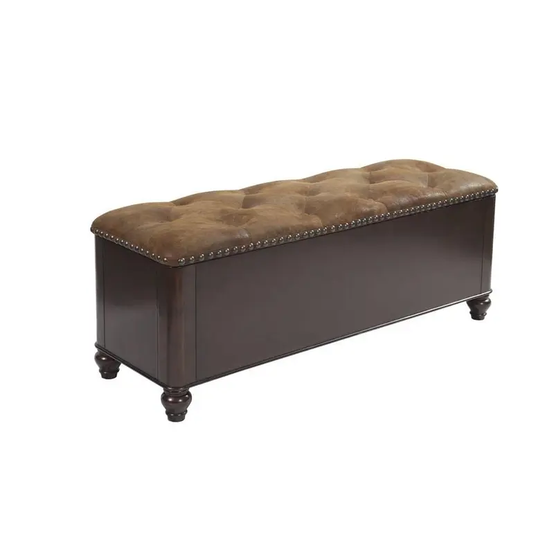 6-Gun Key Lock Wood Gun Concealment Bench, Medium Brown