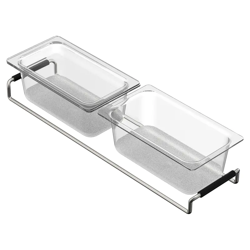 Workstation System Acrylic Prep Bins with LidsAcrylic