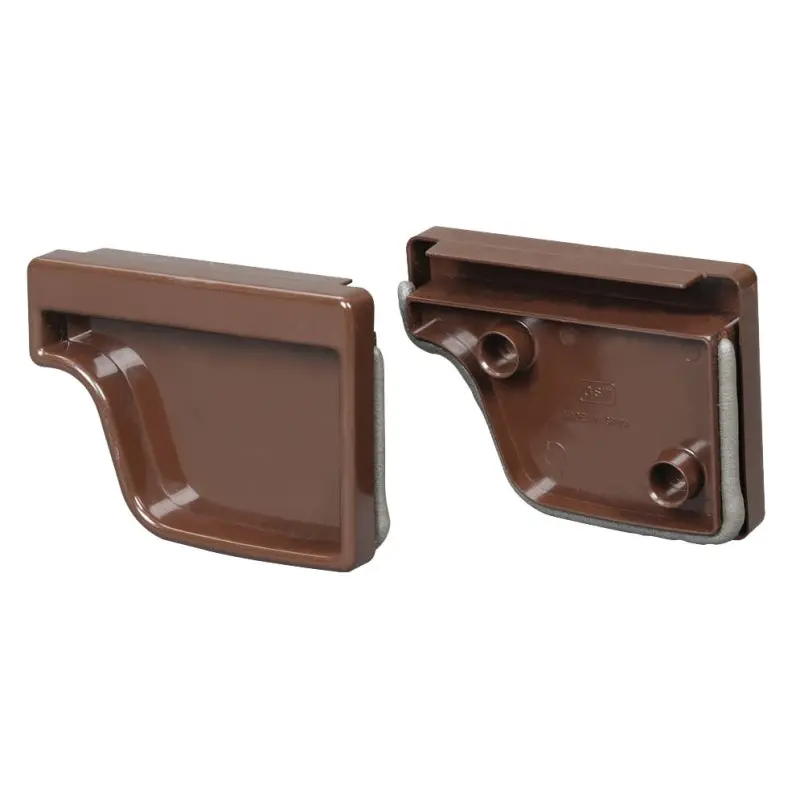 Euramax M1611 End Cap Set, Vinyl, For 5 in K Style Gutter