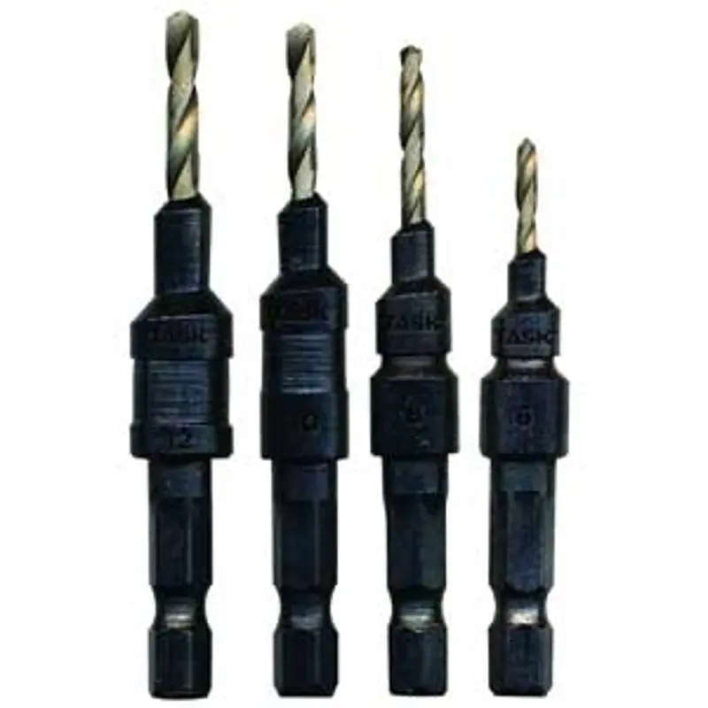 TASK T69010 Screw Drill Bit, #10 Dia, 1/4 in Dia Shank, Hex Shank