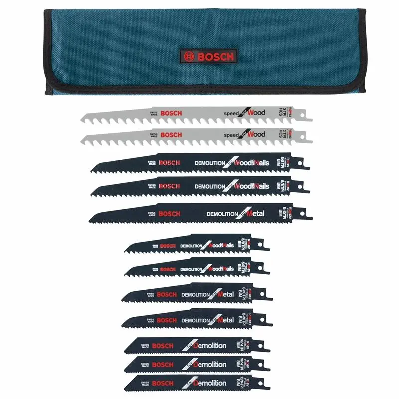 Bosch RD12PK 12 Piece Demolition Reciprocating Saw Blade Set